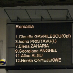 Romania 3  v 0 Great Britain (25-21, 25-17, 25-11), CEV Women's European League 2009, Pool B.  Sala Sporturilor Constanta, Constanta, Romania. Sat 6th June 2009.