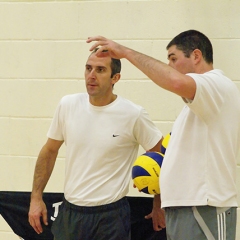 Scottish Volleyball, Senior Men's National Team training (Simon Loftus' first session as coach), Sun 8th Nov 2009, Airdrie Academy