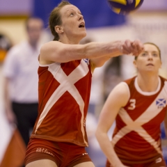 Lynne Beattie (#10 Scotland), CEV 2015 European Championship Qualifiers Women, Bells Sports Centre, Perth.
