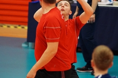 Scottish Volleyball Association, Men's Plate Final, South Ayrshire II 0 v 3 Su Ragazzi II (18, 23, 15), University of Edinburgh, Centre for Sport and Exercise, 18 April 2015. © Michael McConville